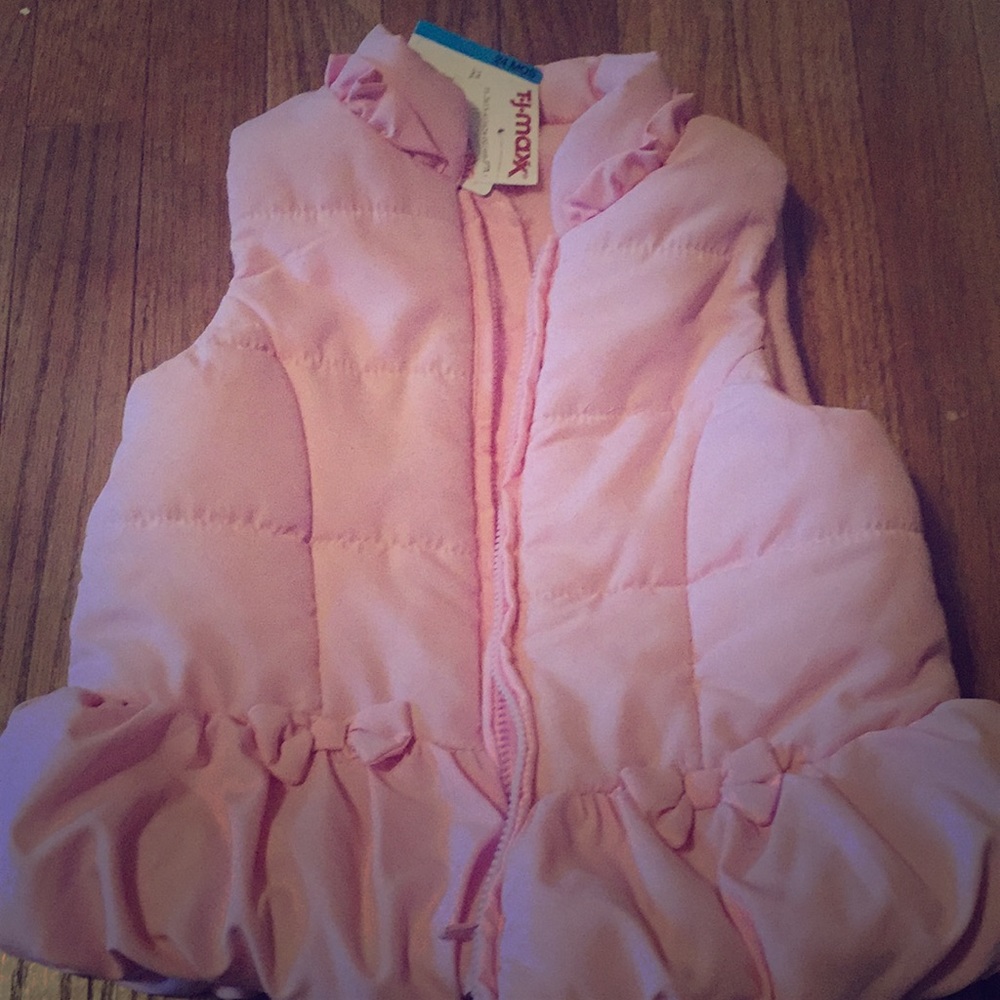 24 months pink vest NWT